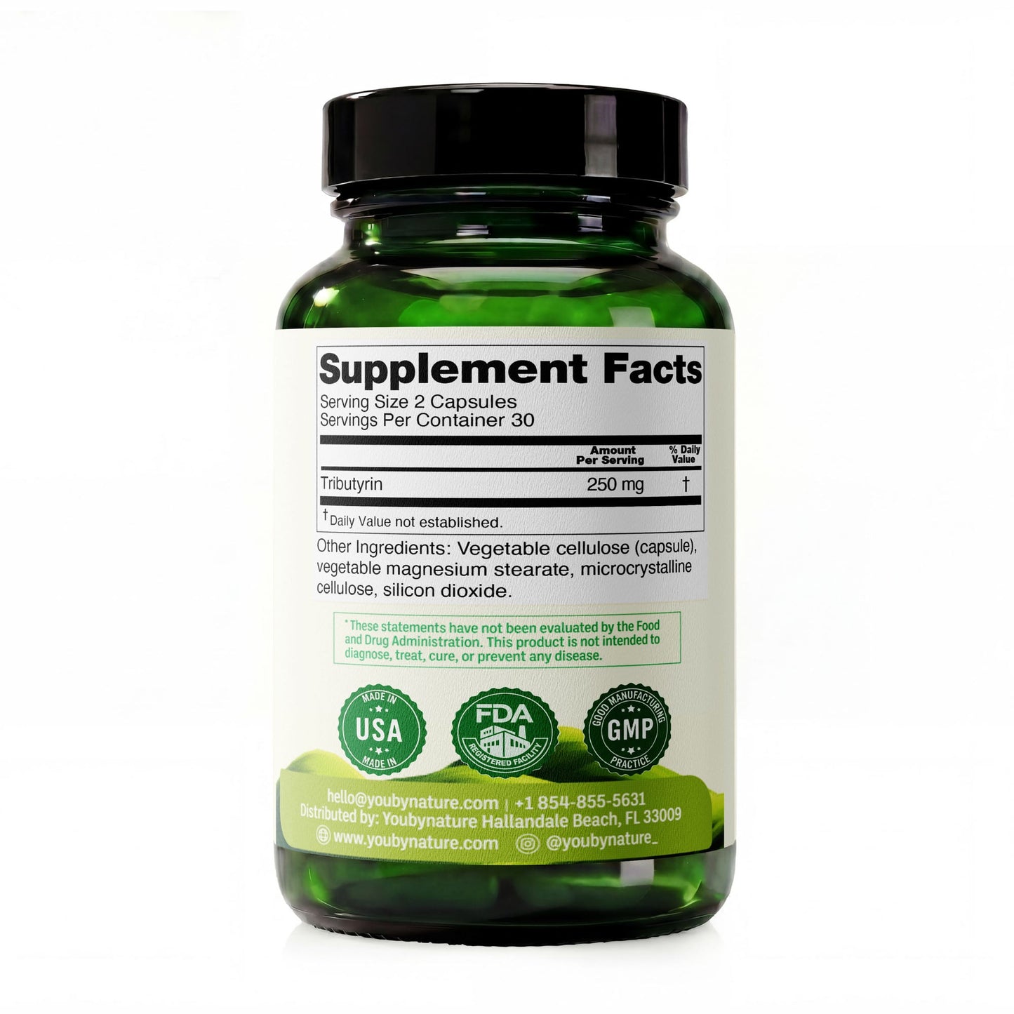 Tributyrin supplement facts