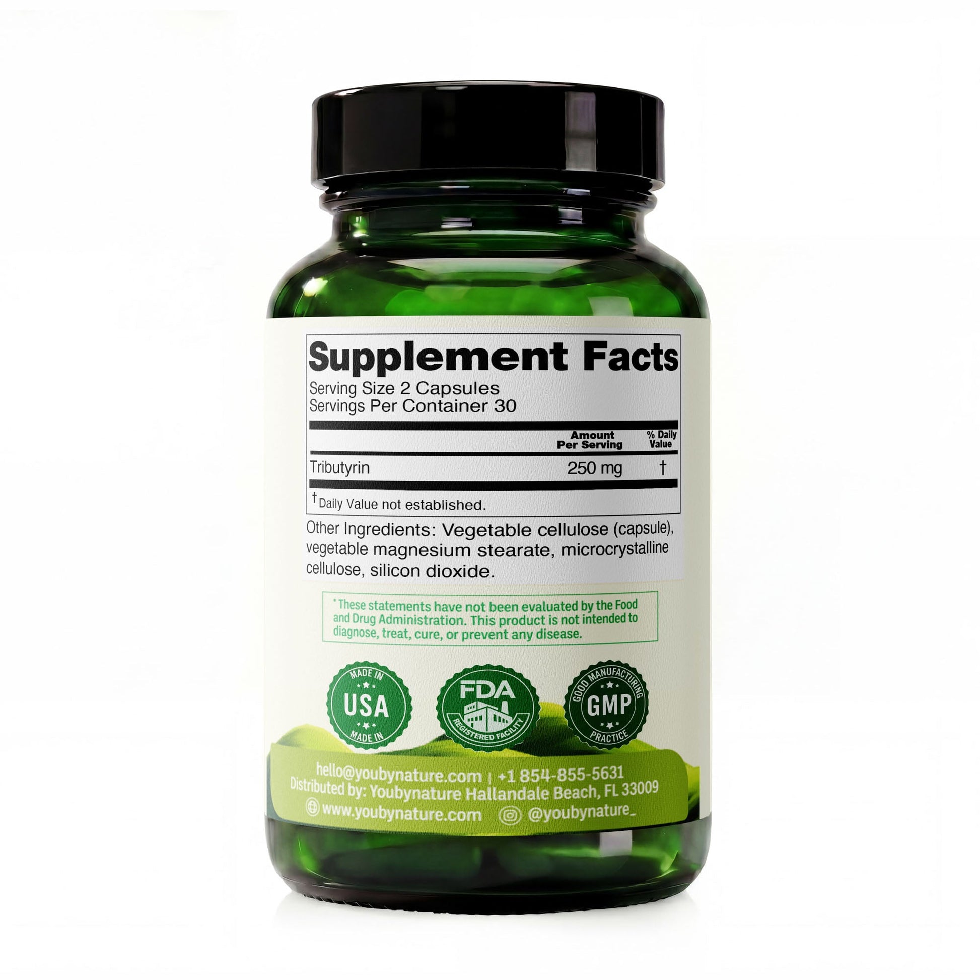 Tributyrin supplement facts
